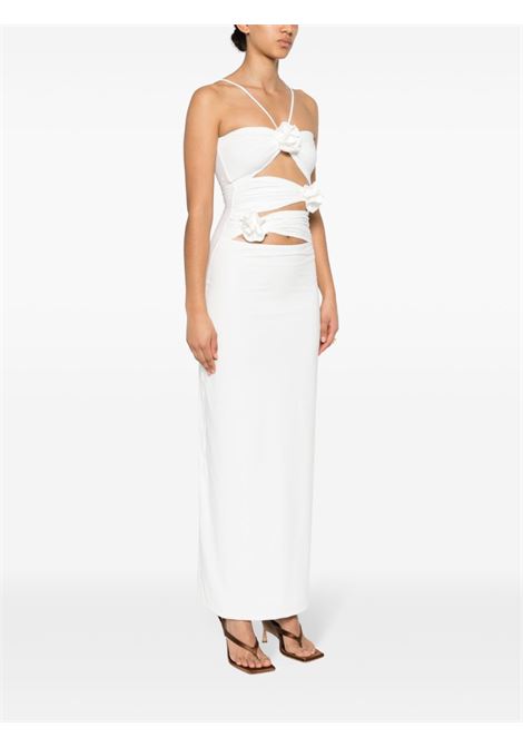 White cut-out midi dress - MAYGEL CORONEL  women MAYGEL CORONEL | VT027WHT